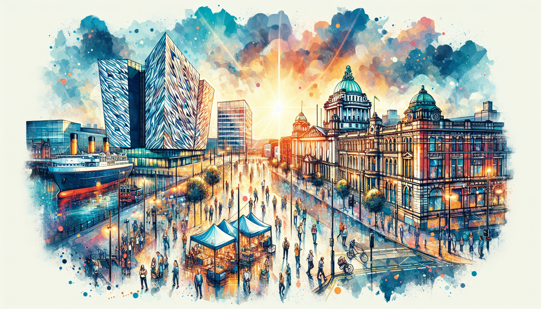 An overview of Belfast City showcasing its vibrant culture and attractions.