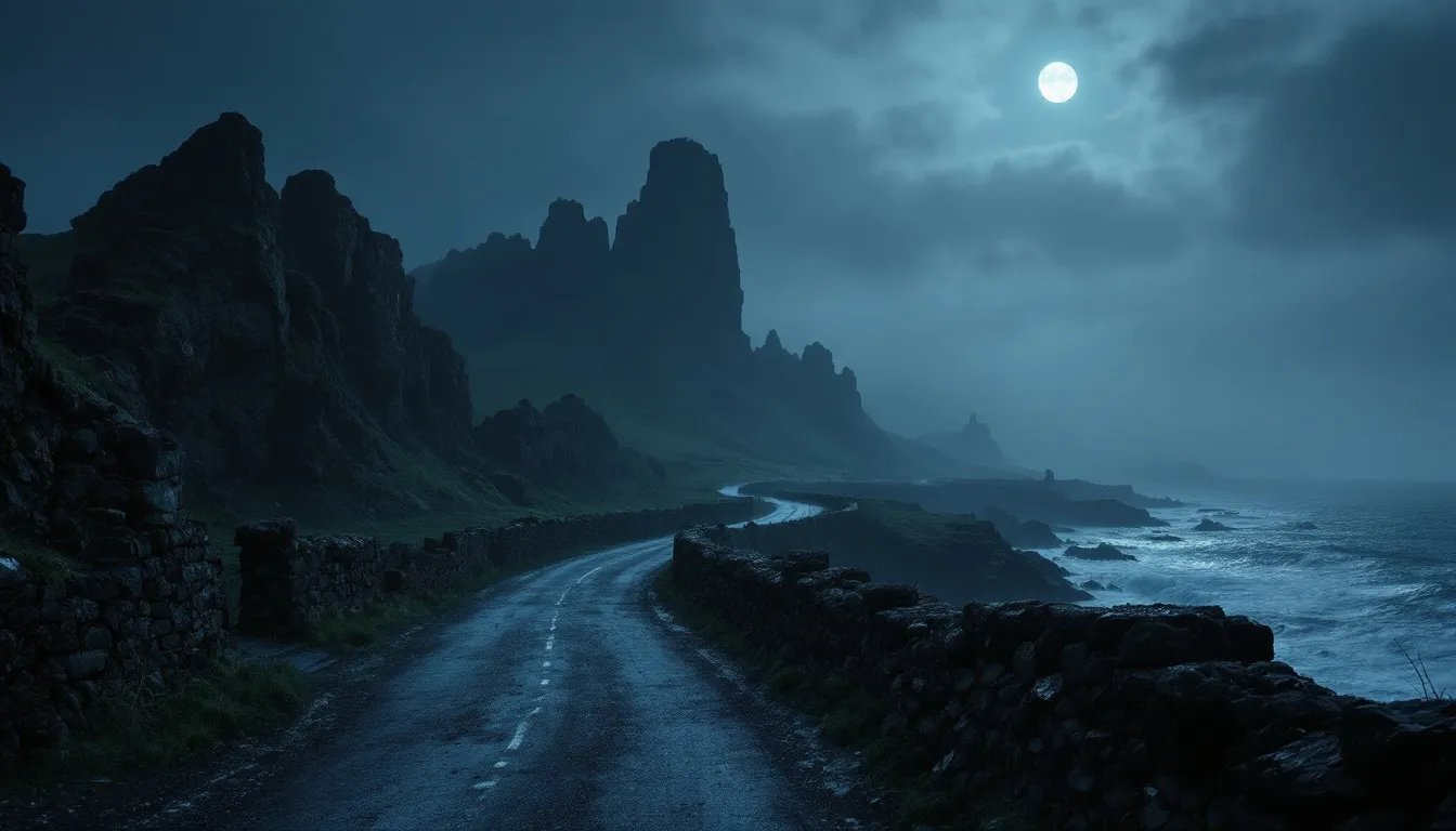 A beautiful landscape of the Giant's Causeway in Northern Ireland.