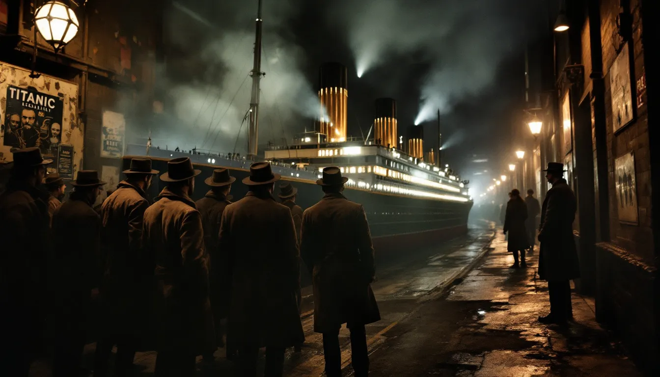 Inside the Titanic Belfast experience, showcasing interactive exhibits.