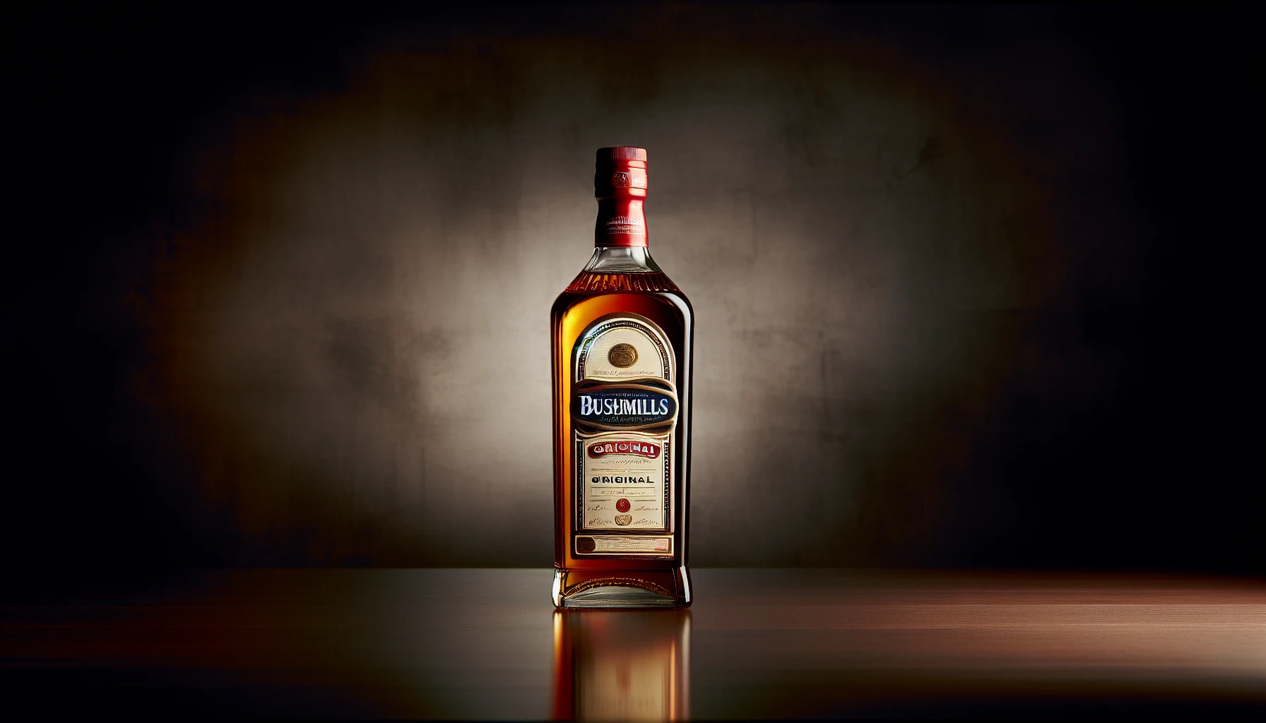 Bottle of Bushmills Original Irish Whiskey
