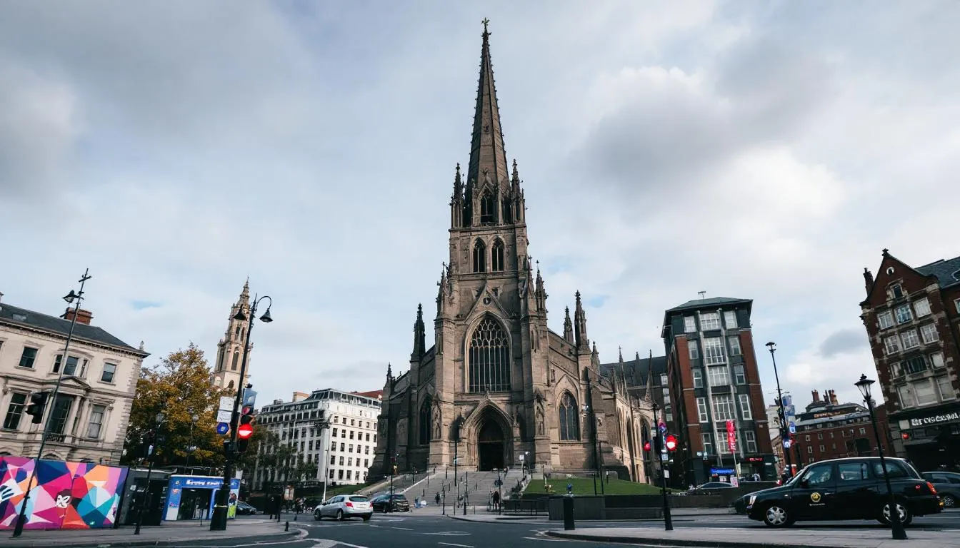 Belfast Cathedral, a key attraction in the black taxi tour itinerary.